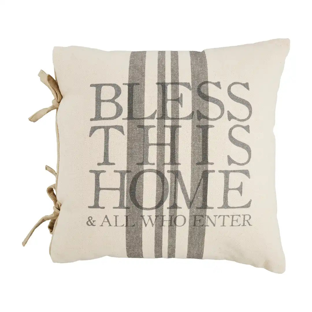 Mud Pie Blessings Throw Pillow