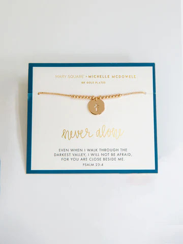 Mary Square & Michelle McDowell Never Alone Inspirational Bracelet