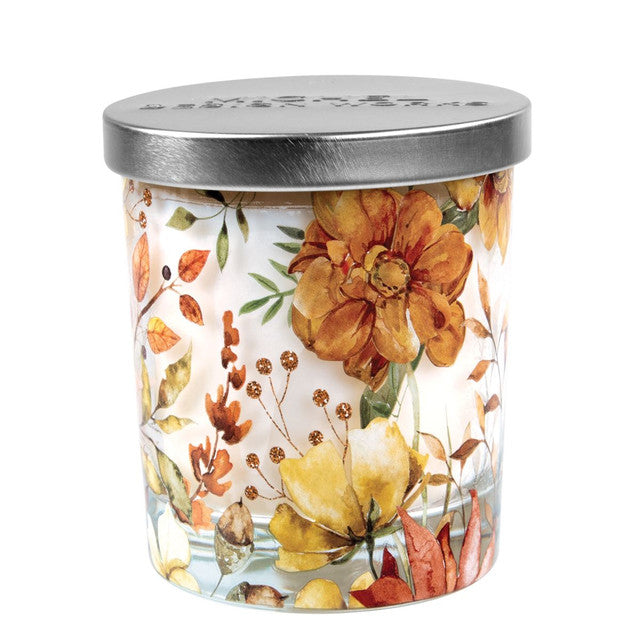 Michel Design Works Jar Candle with Lid - Fall Leaves & Flowers