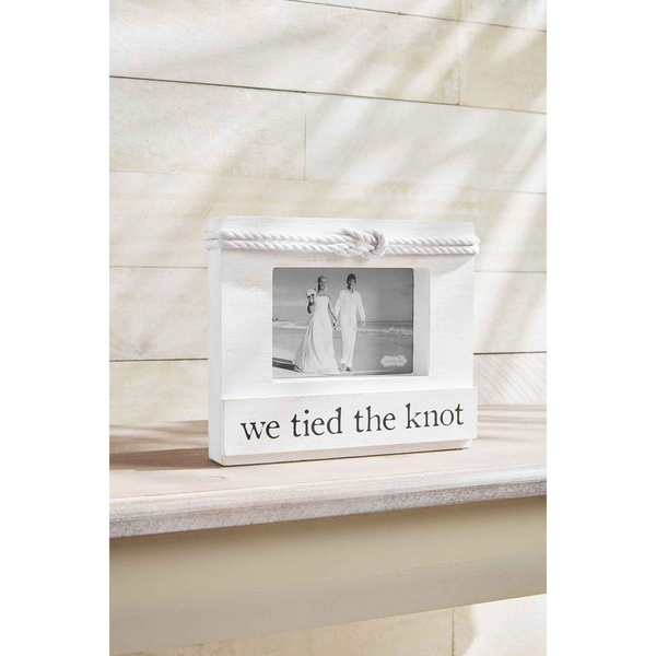 Mud Pie We Tied the Knot Block Frame