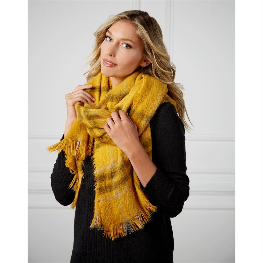 Mud Pie Brushed Plaid Scarf - BeautyOfASite - Central Illinois Gifts, Fashion & Beauty Boutique