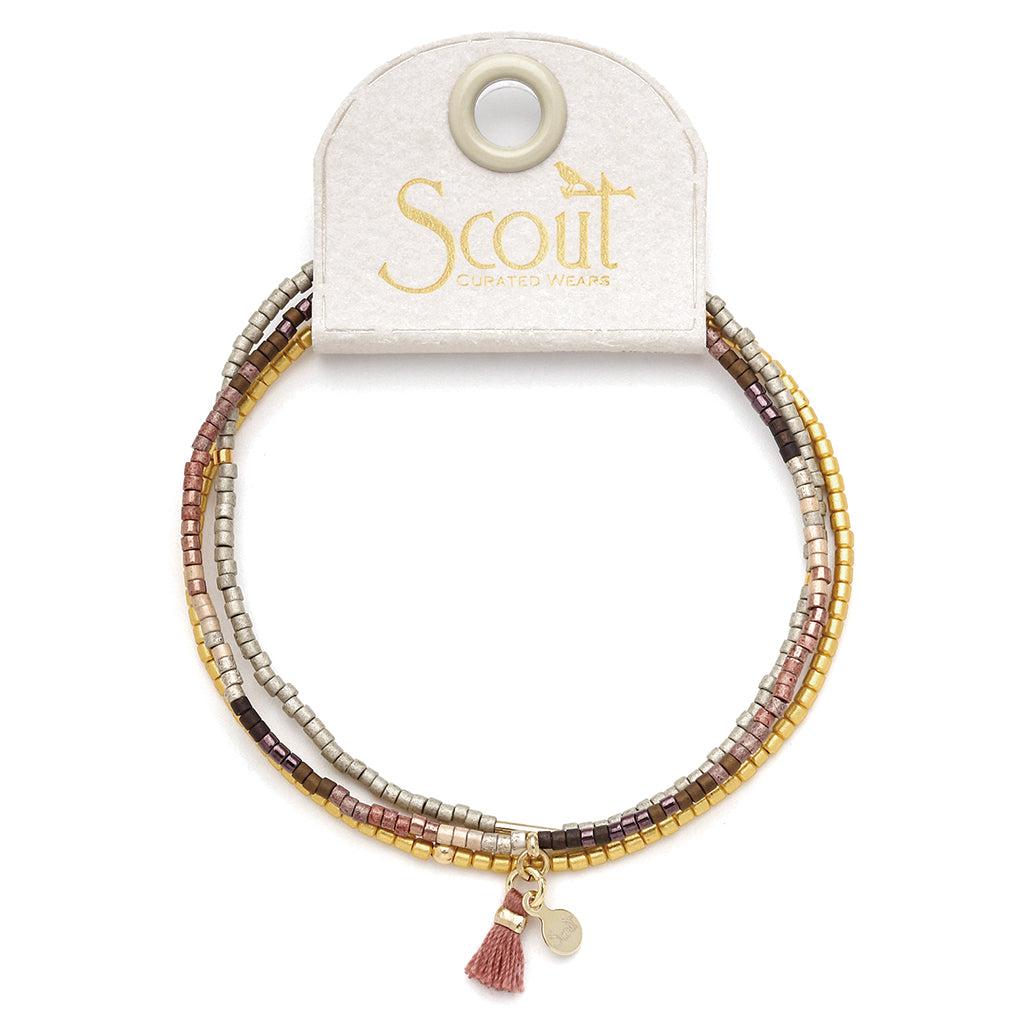 Scout Curated Wears Chromacolor Miyuki Bracelet Trio Bronze Multi