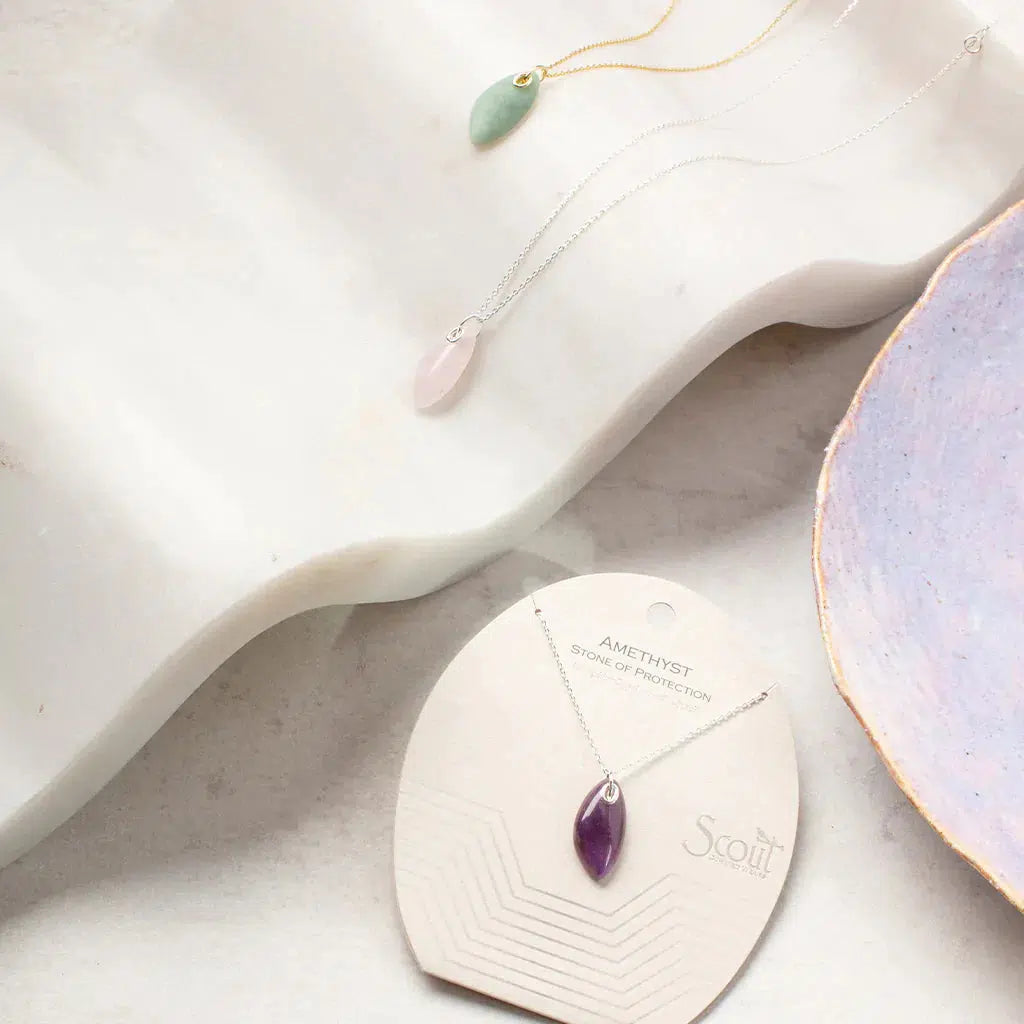 Scout Curated Wears Organic Stone Necklace - Rose Quartz