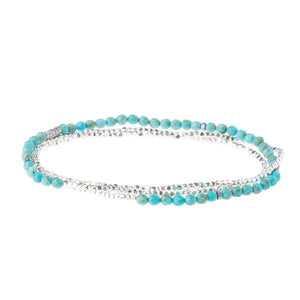Scout Curated Wears Delicate Stone Wrap Bracelet/Necklace - Turquoise - BeautyOfASite - Central Illinois Gifts, Fashion & Beauty Boutique