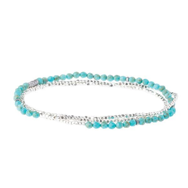 Scout Curated Wears Delicate Stone Wrap Bracelet/Necklace - Turquoise - BeautyOfASite - Central Illinois Gifts, Fashion & Beauty Boutique