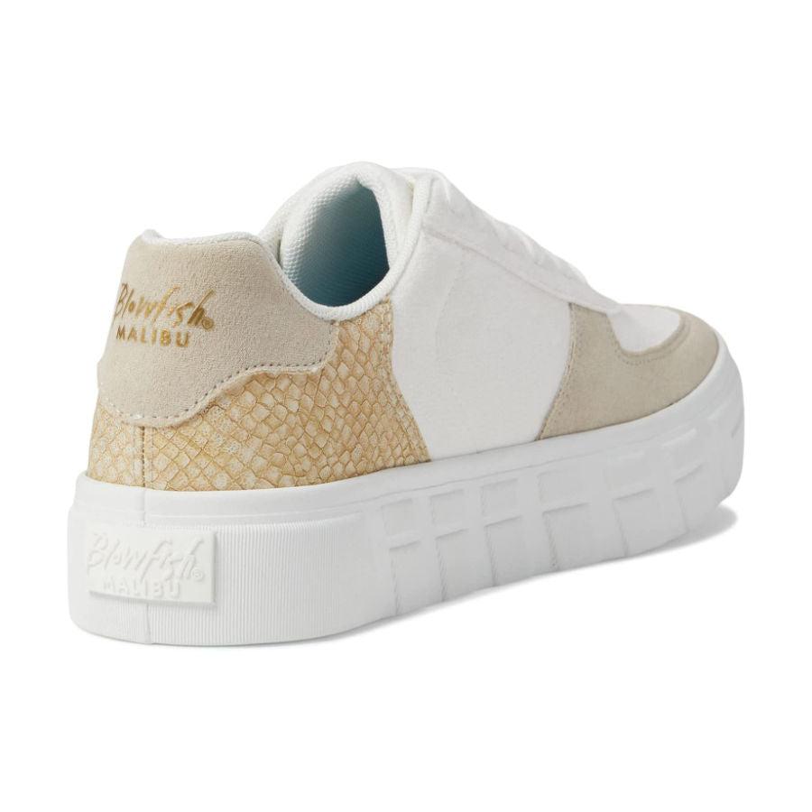 Blowfish Sideout Sneaker - White/Gold