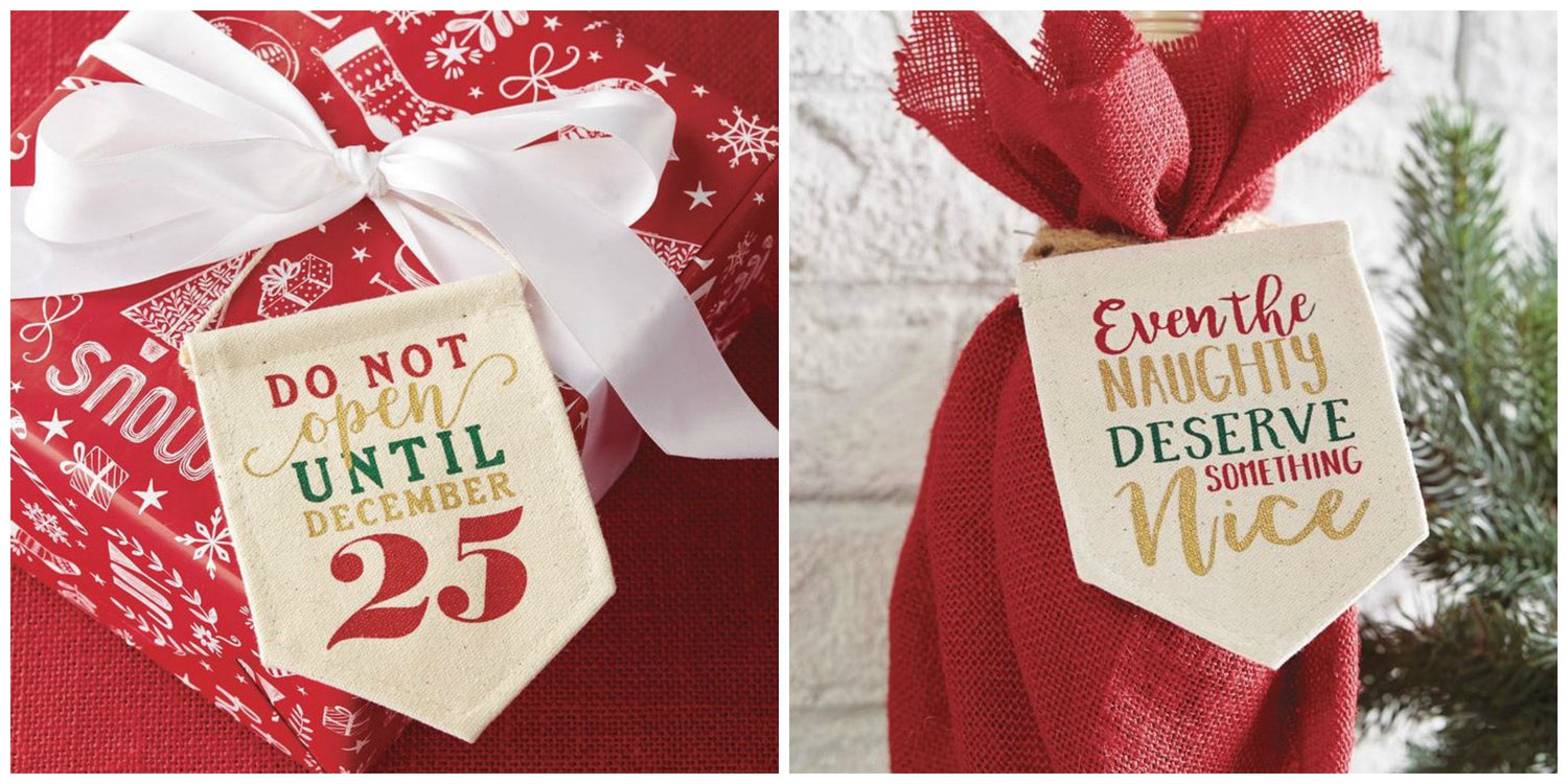 Stocking Stuffer Idea #2: Holiday Mini Banner Gift Card Holder - BeautyOfASite