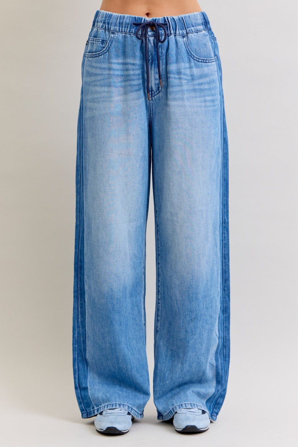 Judy Blue Elastic Waist Side Panel Jeans