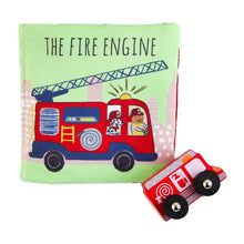 Mud Pie First Responder Fire Engine Plush Book and Toy Set