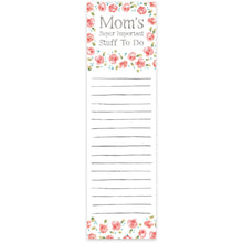 Mom's Super Important Stuff to Do Magnetic Notepad
