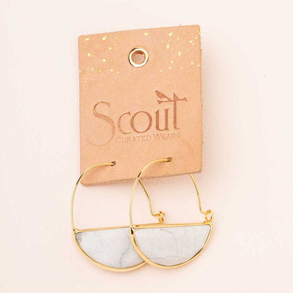 Scout Curated Wears Stone Prism Hoop Earring - Sunstone