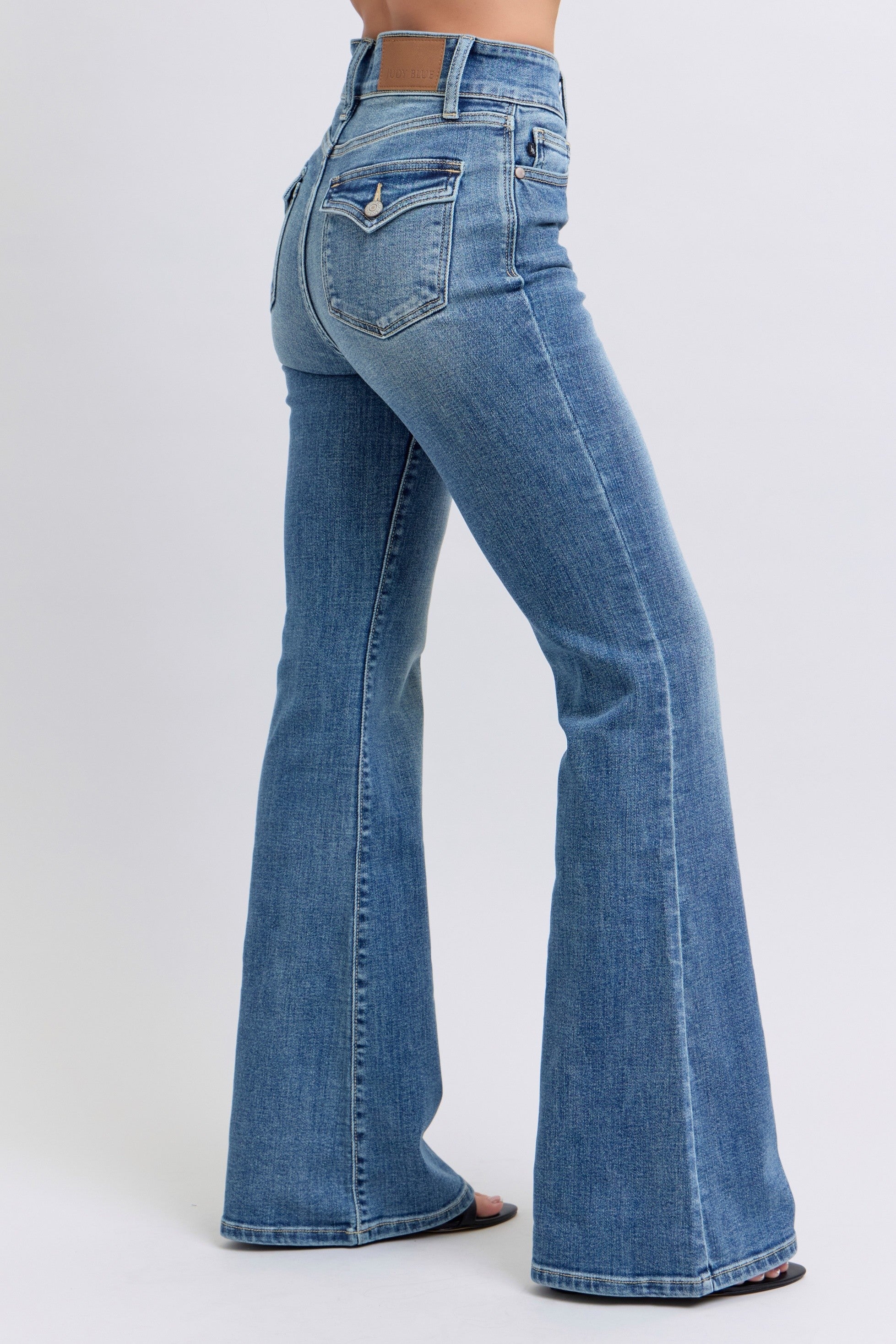 Judy Blue Tinted Flare Jeans