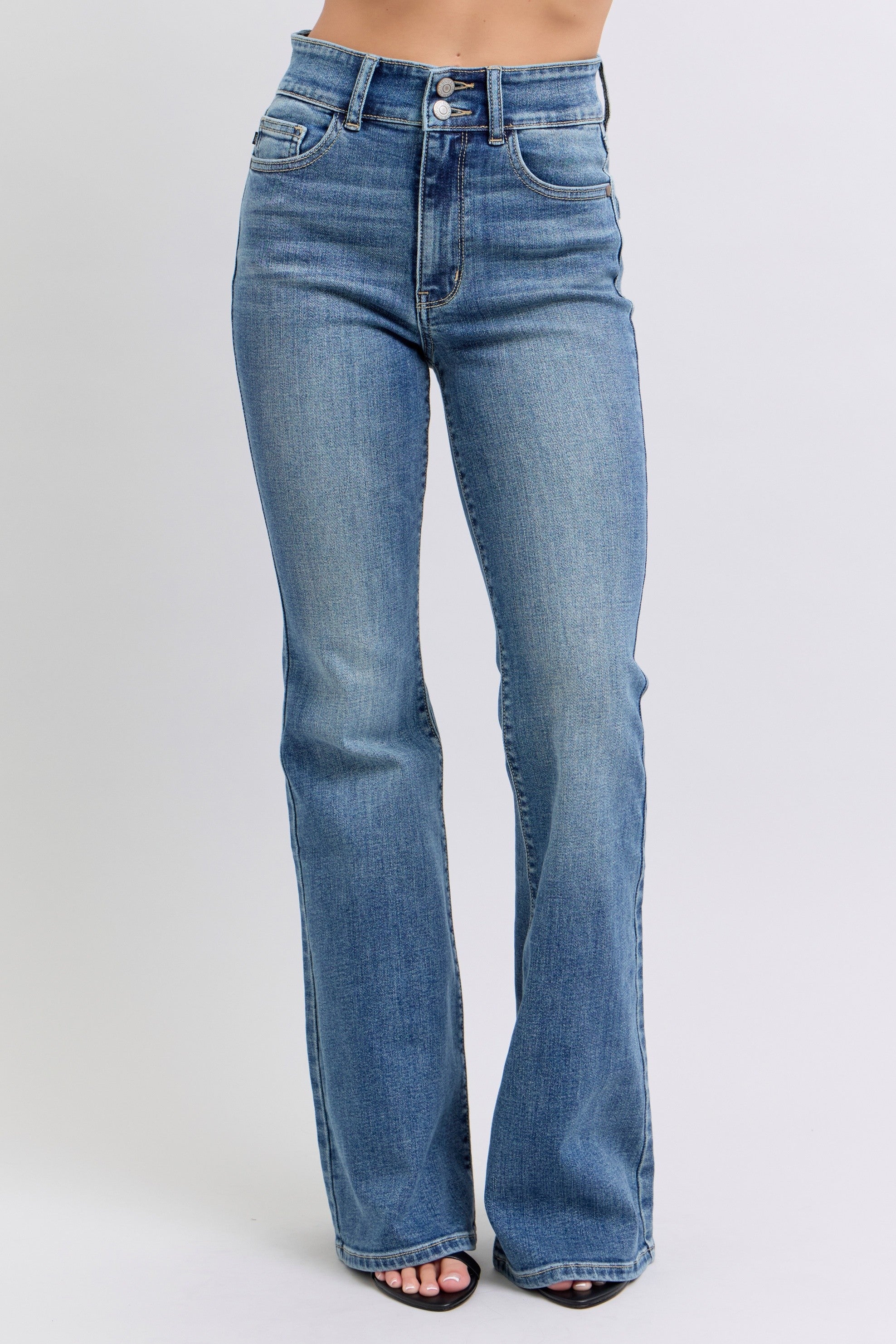 Judy Blue Tinted Flare Jeans