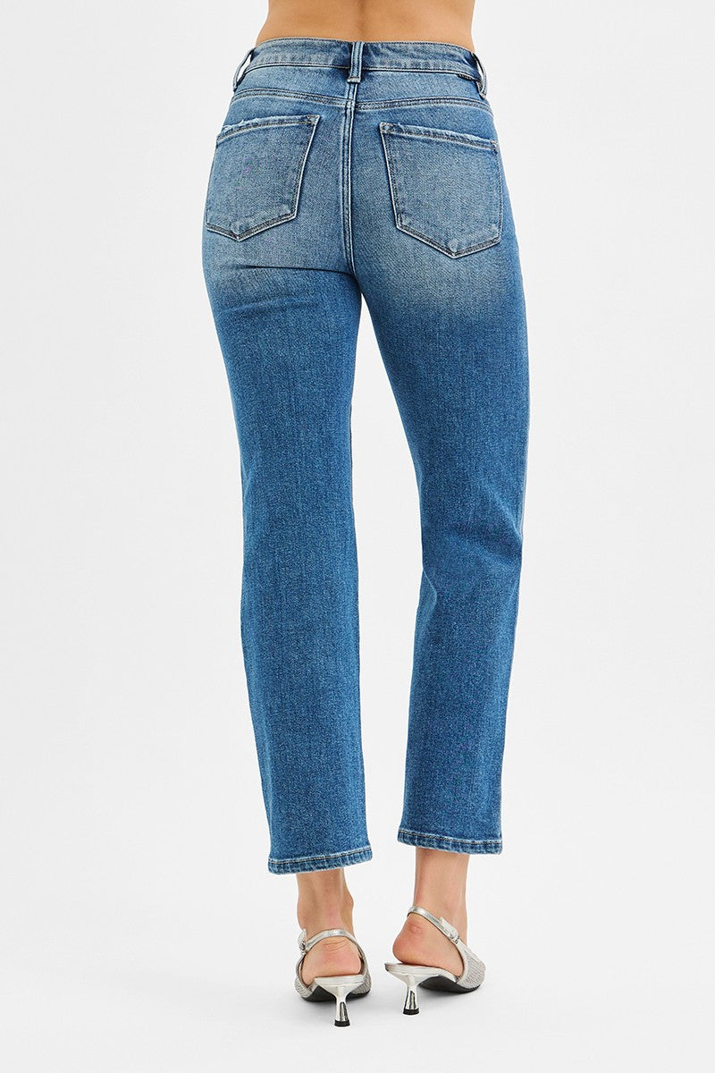 Fa Rise Risen High Rise Crop Straight Jeans - BeautyOfASite