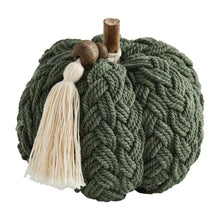 Mud Pie Braided Rope Pumpkin Green
