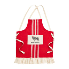 Mud Pie Farm Christmas Apron Merry & Bright