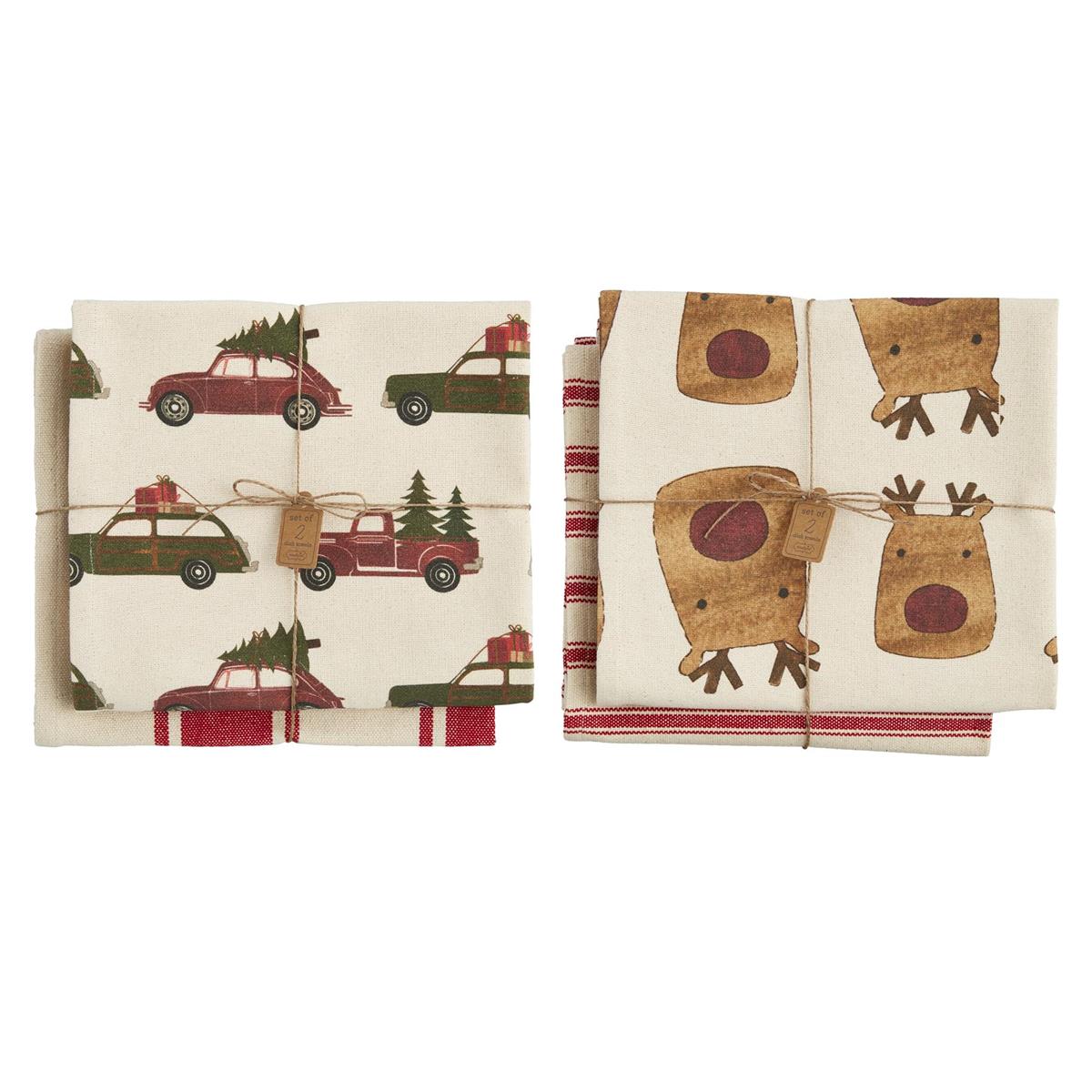 Mud Pie Farm Christmas Towel Set