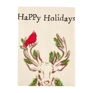 Mud Pie Lodge Holiday Painted Towels