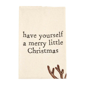 Mud Pie Lodge Holiday Painted Towels