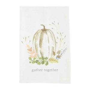 Mud Pie Fall Gather Together Watercolor Fall Towel