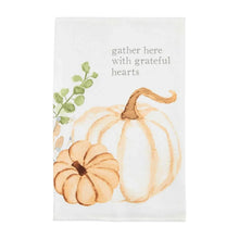 Mud Pie Fall Gather Here Watercolor Fall Towel