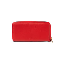 Kedzie Red Eclipse Zip-Around Clutch
