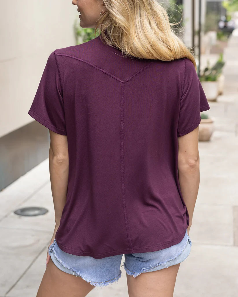 Grace & Lace Basic Crew Neck Tee