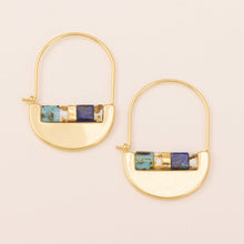 Scout Curated Wears Good Karma Miyuki Crescent Hoop - Indigo/Gold