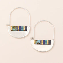 Scout Curated Wears Good Karma Miyuki Crescent Hoop - Cobalt/Silver