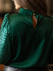 Michelle McDowell Melanie Top - Green Sequin