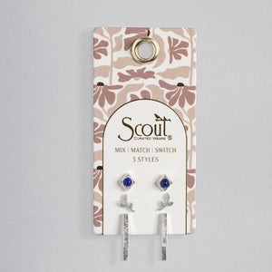 Scout Curated Wears Stud Trio Ear Jacket Set - Leaf