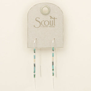 Scout Curated Wears Chromacolor Miyuki Thread Earrings Turquoise Multi Silver