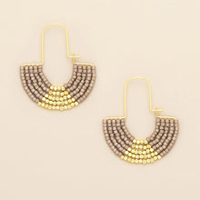 Scout Curated Wears Chromacolor Miyuki U-Hoop Earrings - Pewter/Gold