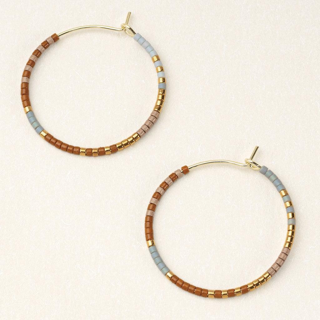 Scout Curated Wears Chromacolor Miyuki Small Hoop - Desert Multi