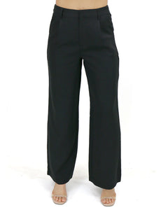 Grace and Lace Pocket Wide Leg Pants - Black