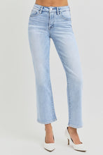 Risen High Rise Crop Straight Jeans