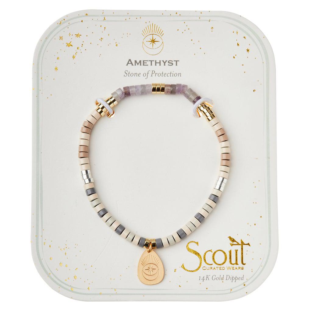 Scout Curated Wears Stone Intention Charm Bracelet - Amethyst