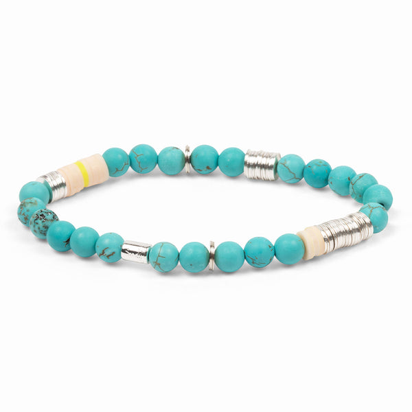 Scout Curated Wears Intermix Stone Stacking Bracelet - Turquoise