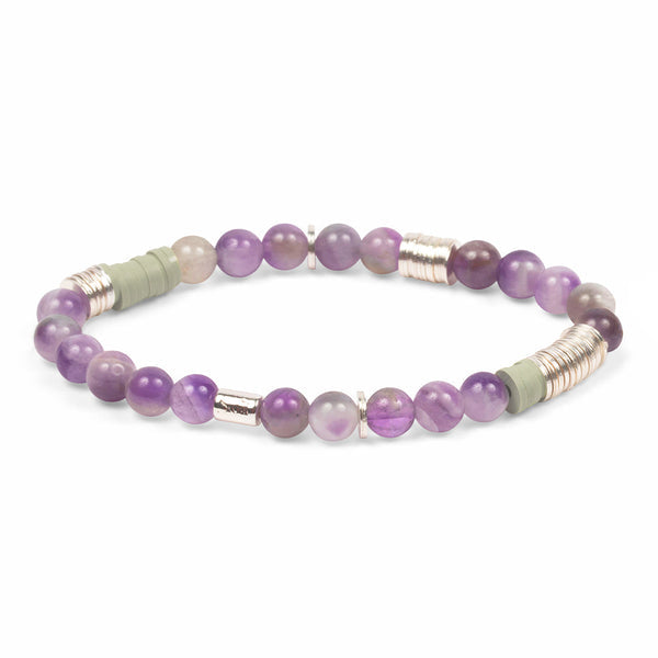 Scout Curated Wears Intermix Stone Stacking Bracelet - Amethyst