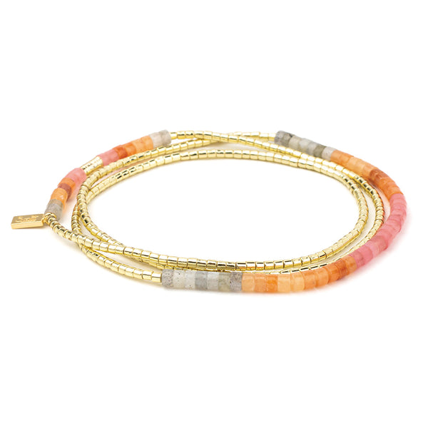 Scout Curated Wears Ombre Stone Wrap - Sunset/Gold