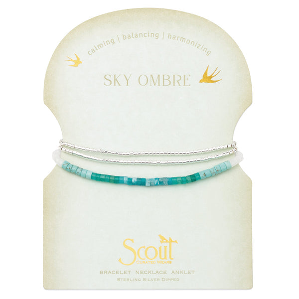 Scout Curated Wears Sky Silver Ombre Stone Wrap