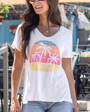 Grace & Lace Palm Trees VIP Fave V-Neck Graphic Tee