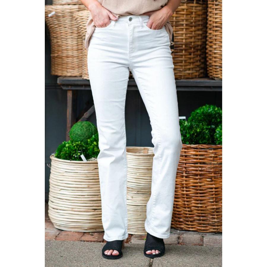 Judy Blue White Boot Cut Jeans