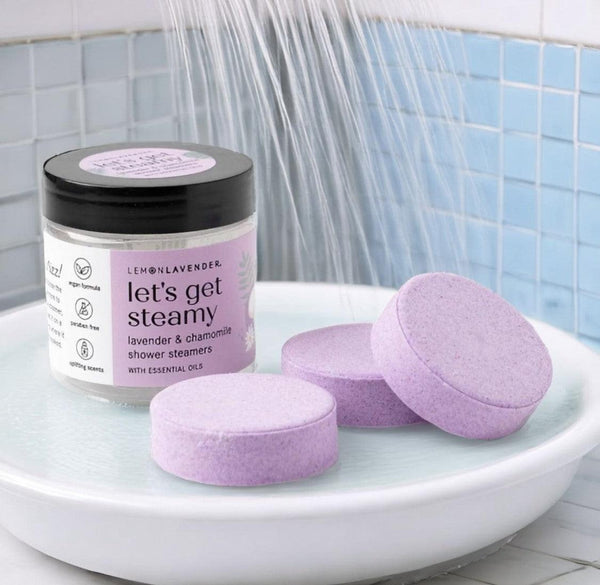 Lemon Lavender Let's Get Steamy Shower Bombs - BeautyOfASite