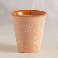Rosy Rings Moss & Mint Garden Pot Candle
