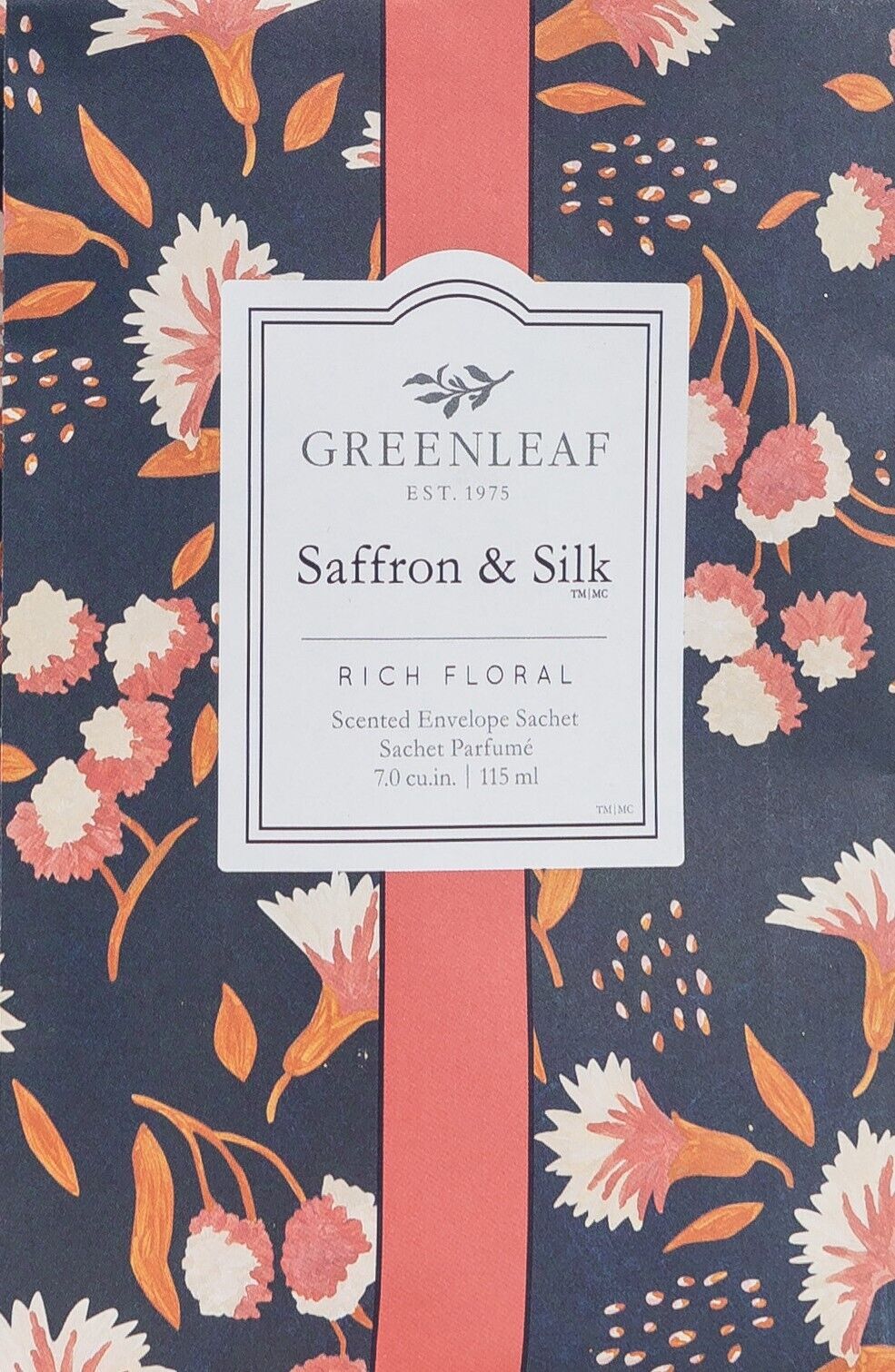 Greenleaf Large Sachet - Saffron & Silk