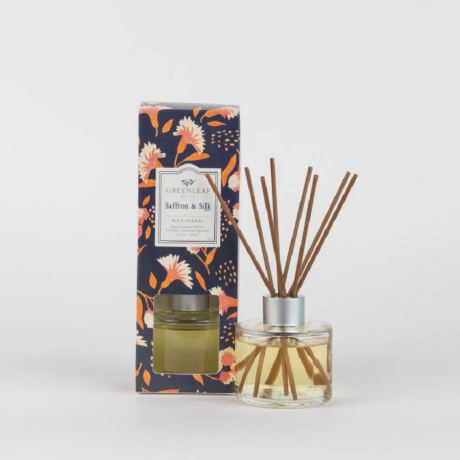 Greenleaf Signature Reed Diffuser - Saffron & Silk - BeautyOfASite