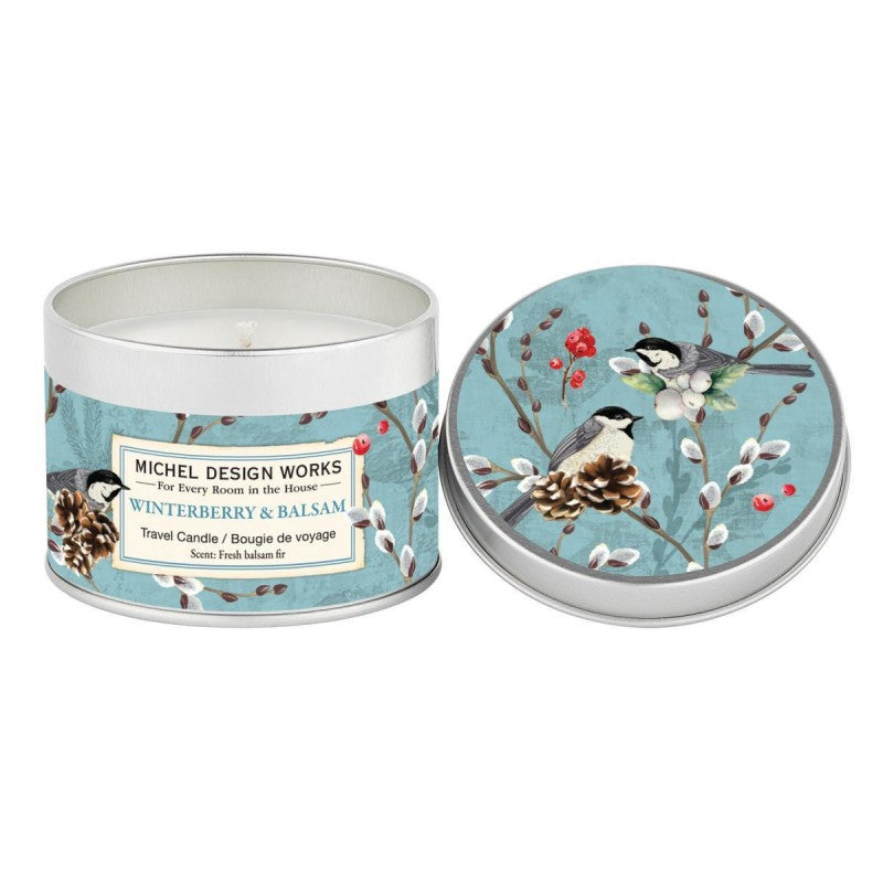 Michel Design Works Travel Candle - Winterberry & Balsam