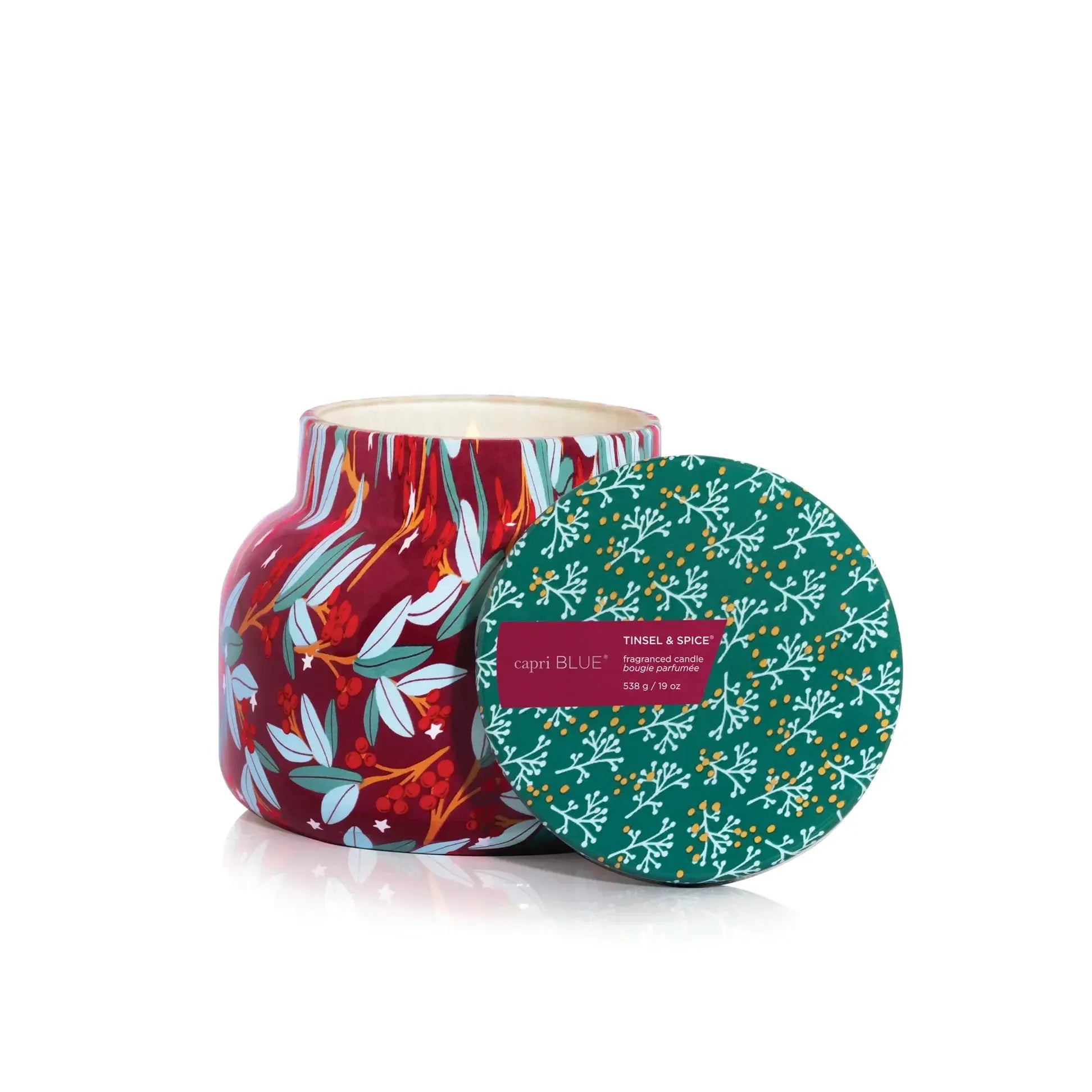 Capri Blue Pattern Play Jar Candle - Tinsel & Spice
