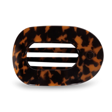 Teleties Flat Round Hair Clip Tortoise